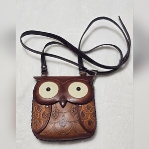Brown Owl Crossbody Bag - Women